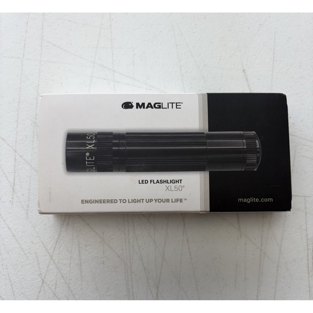 Mag-Lite Black XL-50 LED Flashlight. New